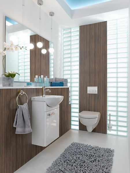 hotel renovation - exclusive wood design for bathroom