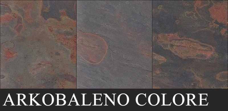 wall design decoration arkobaleno colore like real stone surface
