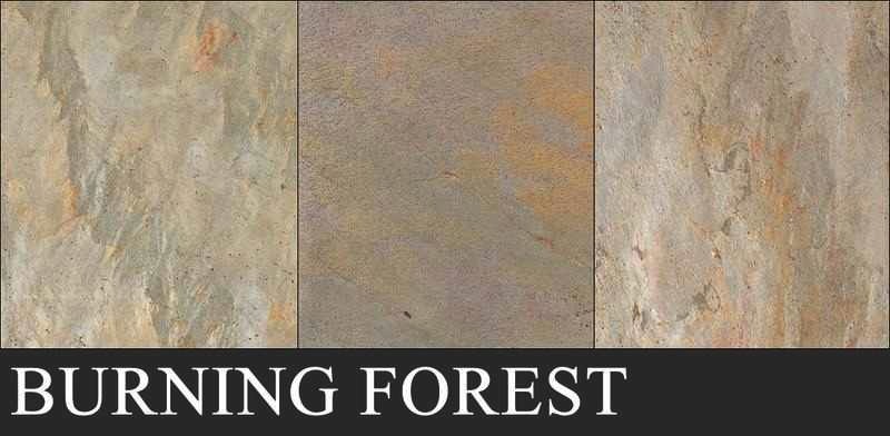 wall design decoration burning forest like real stone surface
